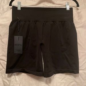 NVGTN BNWT Black Solid Seamless Shorts Size L